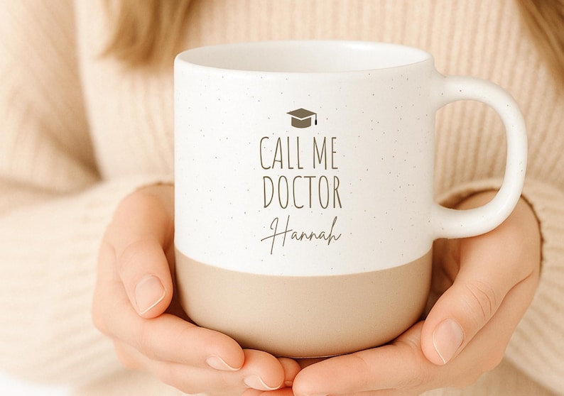 Personalized Doctor Mug, Promotional Gift, Call Me Doctor, Doctor Gift, PhD Gift, Graduation 2025 2026