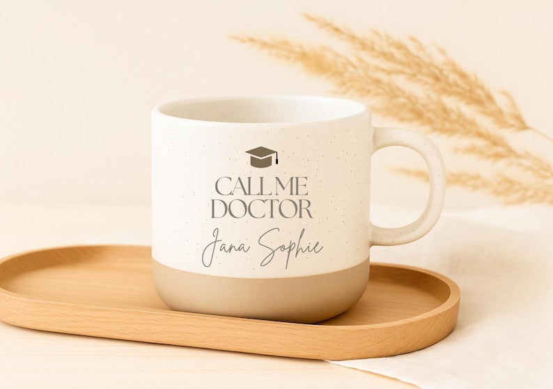 Personalized Doctor Mug, Promotional Gift, Call Me Doctor, Doctor Gift, PhD Gift, Graduation 2025 2026