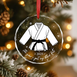 Personalized Martial Art Ornament, Karate Ornament, Taekwondo Ornament, Dojo Ornament, Karate Graduation Gift, Black Belt Graduate Ornament