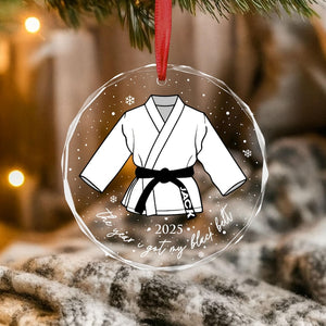 Personalized Martial Art Ornament, Karate Ornament, Taekwondo Ornament, Dojo Ornament, Karate Graduation Gift, Black Belt Graduate Ornament