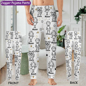 This Grandpa Dad PAPA Belongs To Pet,Personalized Pajama Pants,Custom Name Pajamas Pants,Grandna Gift,Christmas Gifts for Grandpa,Xmas gifts