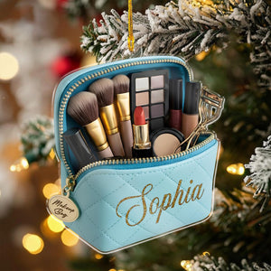 Personalized Makeup Ornament 2025: Beauty Bag Keepsake, Christmas Gift Makeup Lovers