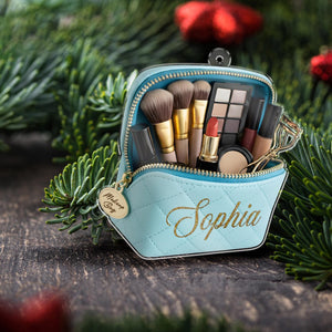 Personalized Makeup Ornament 2025: Beauty Bag Keepsake, Christmas Gift Makeup Lovers