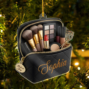Personalized Makeup Ornament 2025: Beauty Bag Keepsake, Christmas Gift Makeup Lovers