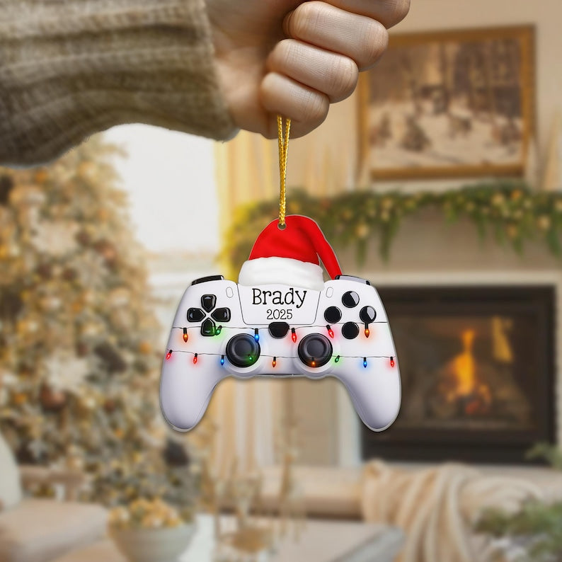 Personalized Gaming Ornament 2025, Gamer Gifts For Boys And Girls, Gaming Christmas Keepsake Gift For Kids Friend, Gifts For Gamers