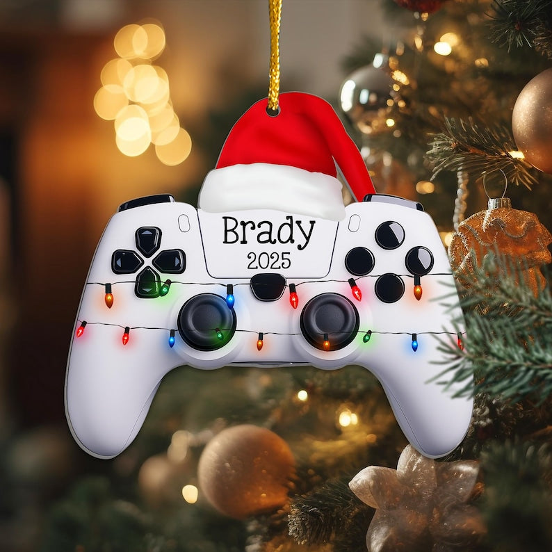 Personalized Gaming Ornament 2025, Gamer Gifts For Boys And Girls, Gaming Christmas Keepsake Gift For Kids Friend, Gifts For Gamers