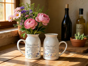 Personalized Retirement Gifts for Women, Retirement Ceramic Flower Vase, Teacher Retirement Ornament, Appreciation Gift, Coworker Gift