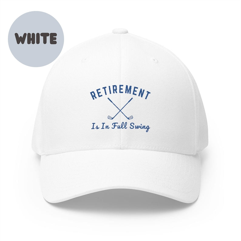 Retirement Gift For Men, Retirement Hat, Police Retirement, Golf Retirement Gift, Retired Coworker, Retirement Is In Full Swing Hat
