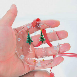 Personalized Friends Forever Glass Ornament, Best Friend Christmas Gift, Friendship Tree Decoration, Holiday Keepsake For Her, Xmas Gifts