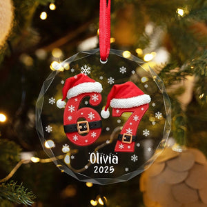 Six Seven Ornament, Personalized 6 7 Funny Christmas Gift, 67 Custom Kids Yearly Ornament Keepsake, Trending Teen Slang, 6 7 meme Gift