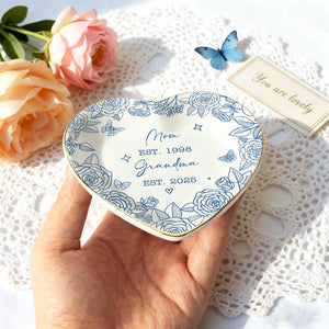 Personalized New Grandma Ring Dish, First Time Grandmother Gift, Pregnancy Announcement to Grandparents, Grandma-to-be Gifts, Gift for Mom