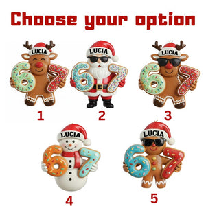 Gingerbread Six Seven Ornament Gen Alpha 67 Christmas Ornament for Kids & Teens