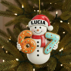 Gingerbread Six Seven Ornament Gen Alpha 67 Christmas Ornament for Kids & Teens
