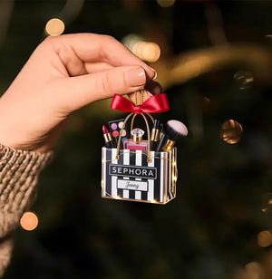 Personalized Gifts For Makeup Lovers Ornament, Custom Beauty Brush Tree Decor With Name, Gift For Makeup Lovers, make up christmas ornament