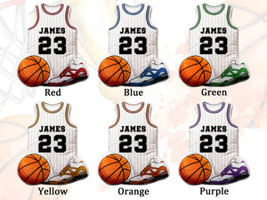 Custom Jersey Pillow,Personalized Basketball Jersey Pillow with Number,Basketball Lover Player Gift,Sports Pillow,Kids Gift,Throw Pillow