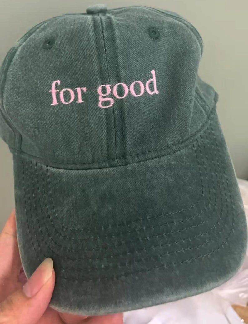 Embroidered For Good Baseball Cap, Good Witch Bad Witch Hat, Shiz University Musical Cap, Defy Gravity Aesthetic Cotton Hats, Christmas Gift