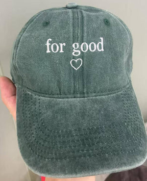 Embroidered For Good Baseball Cap, Good Witch Bad Witch Hat, Shiz University Musical Cap, Defy Gravity Aesthetic Cotton Hats, Christmas Gift