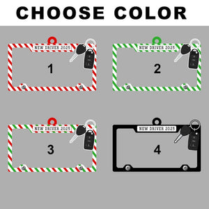 Personalized New Driver Ornament, Custom Driving Keepsake With Name, License Plate Ornament, Christmas Gift for New Drivers, First Car Gifts