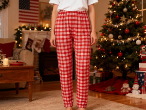 Family Christmas Pants women pajama pants Christmas Gift for her Woman Man Pants Family Matching Loungewear Gingerbread Man Pajamas Pants