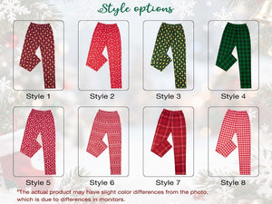 Family Christmas Pants women pajama pants Christmas Gift for her Woman Man Pants Family Matching Loungewear Gingerbread Man Pajamas Pants