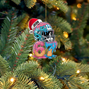 Personalized 67 Sports Christmas Ornament Teen Athlete Gift