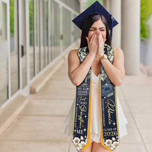 Personalized Christian Graduation Stole with Scripture Design Graduation Stole, Graduate Gifts Graduation Day Gift