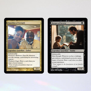 Custom MTG Style Father's Day Magic Card Personalized with your Photo,Trading Card: Personalized Anniversary, Wedding, Pet Gift