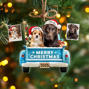Custom Pet's First Christmas Ornament, Pet Photo Ornament, Dog's 1st Christmas Ornament, Puppy Ornament, Pet Lover Gift, Christmas Decor