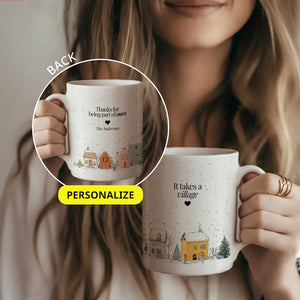 It Takes a Village Mug Personalized Teacher Gift Christmas Mug Nanny Gift Coffee Cup Custom Thank You Gift for Teacher Volunteer Gift Coach