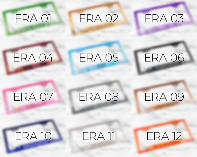 Eras Aluminum License Plate Frame, Car Accessories