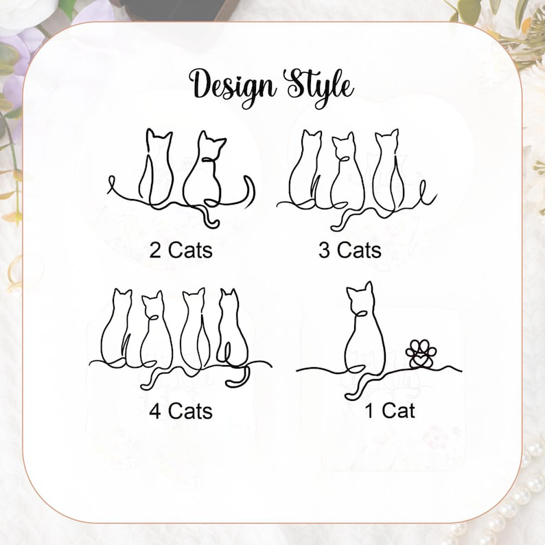 Custom Cat Floral Ring Dish,Personalized Cat With Name Jewelry Dish,Cat Lover Gift,Unique Cat Lover Present,Gift for Cat Owner Pet Lover