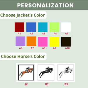 Personalized Equestrian Girl 2D Flat Ornament, Custom Acrylic Christmas Ornament for Riders, Unique Horse Lover Keepsake, Gift for Women