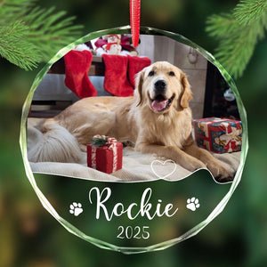 Dog Photo Christmas Ornaments, Dog Lovers Gifts, Dog Mom Gifts, Dog Sympathy Gifts, Pet Lovers Gift For Christmas Tree Decor, Dog Gifts