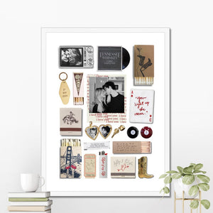 Printable Matchbox Matchbook Couples Custom Poster Personalized Anniversary Valentines Birthday Gift Canvas Neutral Dorm Wall Decor