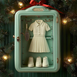 Personalized Tennis Locker Acrylic Ornament, Custom Sports Christmas Decor 2026, Unique Gift For Tennis Player And Coach