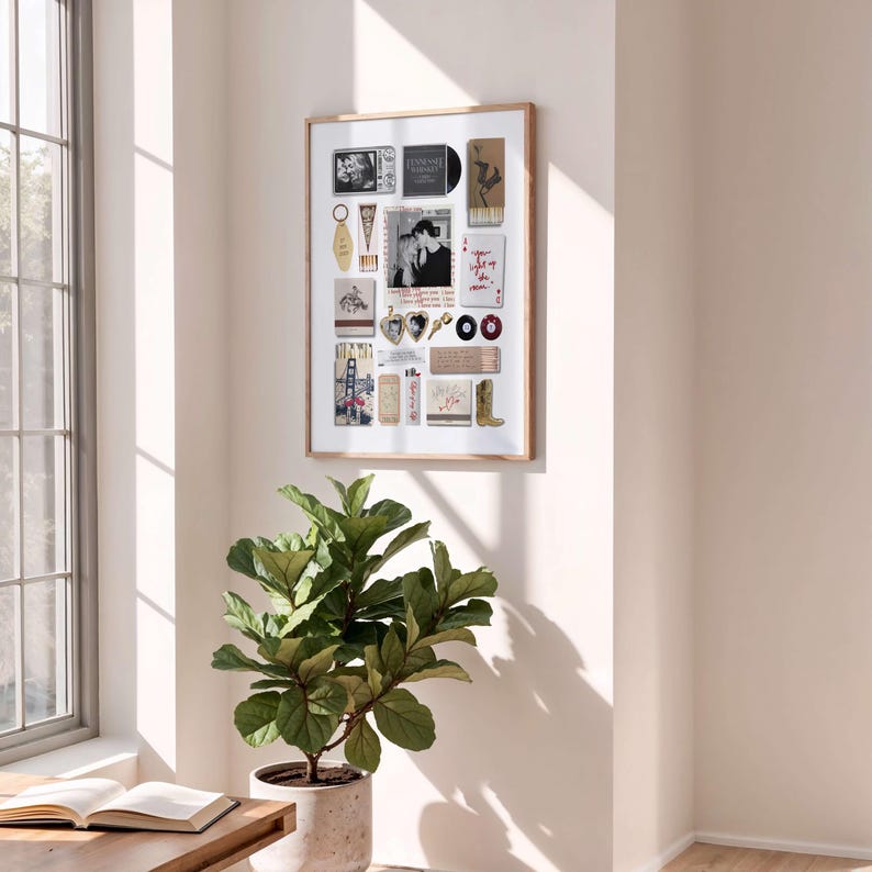 Printable Matchbox Matchbook Couples Custom Poster Personalized Anniversary Valentines Birthday Gift Canvas Neutral Dorm Wall Decor