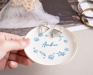 Personalized Jewelry Dish, Bridesmaid Gifts, Engagement Ring Dish, Birthday Gift for Her, Graduation Gift, Bridal Shower Gift, Gift for Mom
