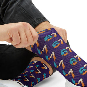 67 Socks Funny 67 Ice Cream Drip Socks Gift Six Seven Meme Funny Mason 67 Baseball Player Gift Birthday 67 Christmas Gift Gen Alpha Socks