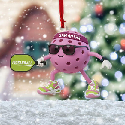Custom Pickleball Christmas Ornament 2025, Personalized Xmas Gift for Pickleball Players, Lovers, Sports Fans, XMas Keepsake Gifts for coach