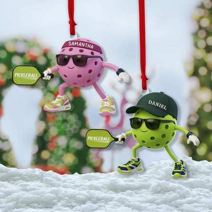 Custom Pickleball Christmas Ornament 2025, Personalized Xmas Gift for Pickleball Players, Lovers, Sports Fans, XMas Keepsake Gifts for coach