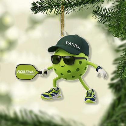 Custom Pickleball Christmas Ornament 2025, Personalized Xmas Gift for Pickleball Players, Lovers, Sports Fans, XMas Keepsake Gifts for coach