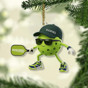 Custom Pickleball Christmas Ornament 2025, Personalized Xmas Gift for Pickleball Players, Lovers, Sports Fans, XMas Keepsake Gifts for coach