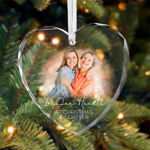 Custom Photo Memorial Ornament, Dad Mom Memorial Christmas decor,Remembrance Gift