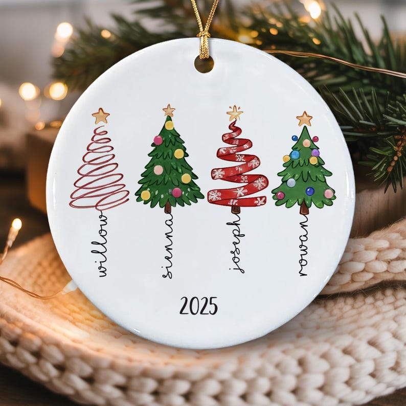 Personalized Friends Forever Ornament 2025, Custom Besties Christmas Ornaments