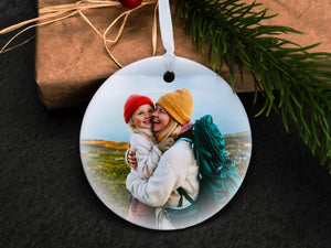 Christmas Photo Ornament, Personalized Family Photo Ornaments, Couple Ornament, Family Ornament with Picture, Married Couple Ornament