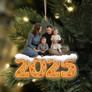 Custom Photo Acrylic Ornament, Family Pet Photo Ornament, Clear Acrylic Decor, Personalized Picture Gift, Christmas Birthday Keepsake