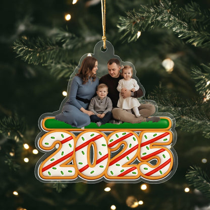 Custom Photo Acrylic Ornament, Family Pet Photo Ornament, Clear Acrylic Decor, Personalized Picture Gift, Christmas Birthday Keepsake