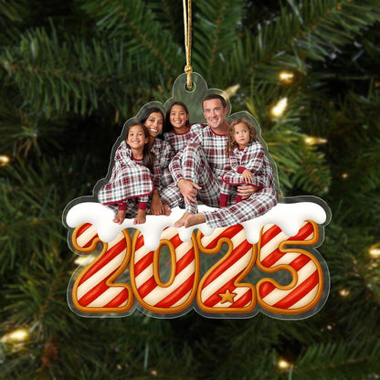 Custom Photo Acrylic Ornament, Family Pet Photo Ornament, Clear Acrylic Decor, Personalized Picture Gift, Christmas Birthday Keepsake