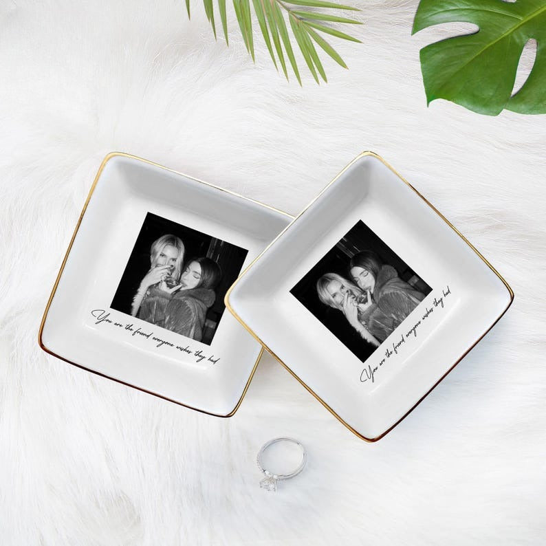 Best Friend Gift, Sister Gifts, Jewelry Dish Gifts For Best Friend, Christmas Gift For Sister, Personalized Bestie Photo, Soul Sister Gifts