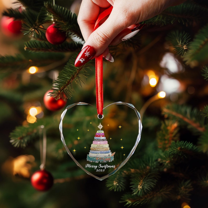 Merry Swiftmas Album Tree Ornament 2025, Album Books Christmas Ornament, Music Fan Christmas Ornament Keepsake, Holiday Decor Keepsake